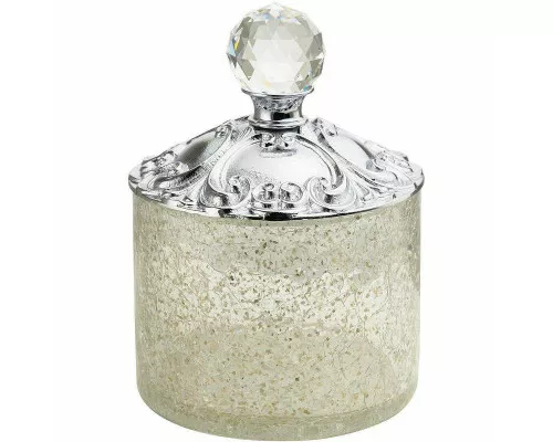 Заказать Контейнер для хранения Migliore Cristalia 16792 Хром с кристаллом Swarovski в магазине сантехники Santeh-Crystal.ru