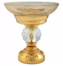 Мыльница Migliore Cristalia 16823 Золото с кристаллом Swarovski