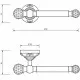Купить Держатель туалетной бумаги Migliore Cristalia 16826 Золото с кристаллами Swarovski в магазине сантехники Santeh-Crystal.ru