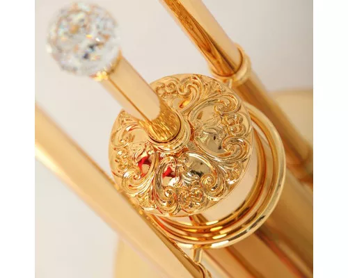 Купить Напольная стойка Migliore Cristalia 16848 Золото с кристаллами Swarovski в магазине сантехники Santeh-Crystal.ru