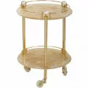 Столик Migliore Cristalia 16850 на колесиках Золото с кристаллами Swarovski
