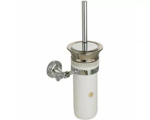 Приобрести Ершик для унитаза Migliore Dubai 31238 Белый Хром в магазине сантехники Santeh-Crystal.ru