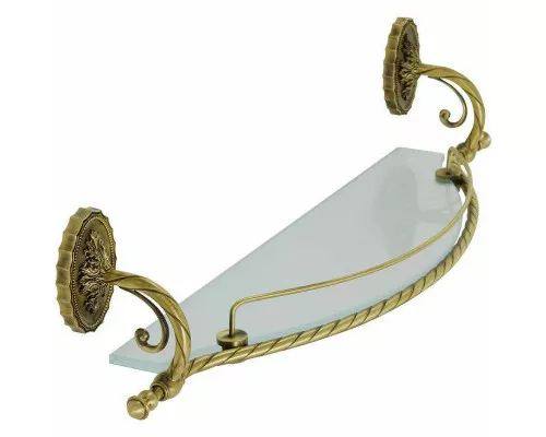 Купить Стеклянная полка Migliore Edera 16898 Бронза в магазине сантехники Santeh-Crystal.ru