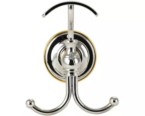 Купить Тройной крючок Migliore Mirella 17283 Хром Золото в магазине сантехники Santeh-Crystal.ru