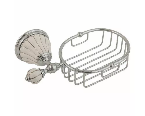 Купить Полка корзина Migliore Olivia 17564 Хром Белый в магазине сантехники Santeh-Crystal.ru