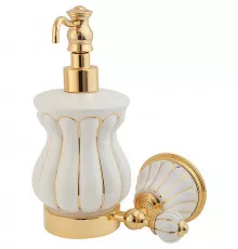 Дозатор для жидкого мыла Migliore Olivia 17515 Золото Белый