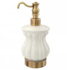 Дозатор для жидкого мыла Migliore Olivia 17421 Бронза Белый