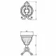 Приобрести Двойной крючок Migliore Olivia 17492 Хром Белый в магазине сантехники Santeh-Crystal.ru
