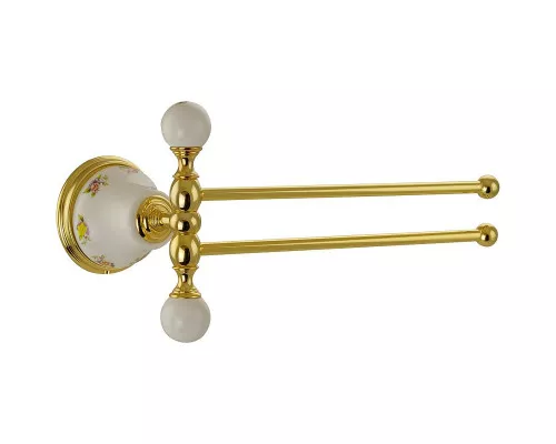 Купить Полотенцедержатель Migliore Provance 17704 поворотный Золото в магазине сантехники Santeh-Crystal.ru