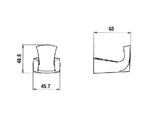 Приобрести Крючок Paini Lady 89CR011 Хром в магазине сантехники Santeh-Crystal.ru