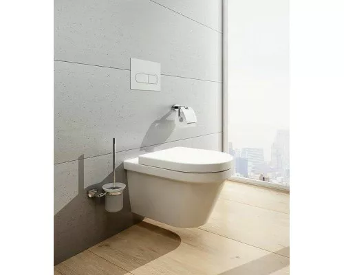 Купить Держатель туалетной бумаги Ravak Chrome CR 400.00 X07P191 с крышкой Хром в магазине сантехники Santeh-Crystal.ru