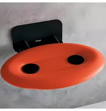 Сиденье для душа Ravak Ovo P II Orange/Black B8F0000058 Прозрачно-оранжевое Черное