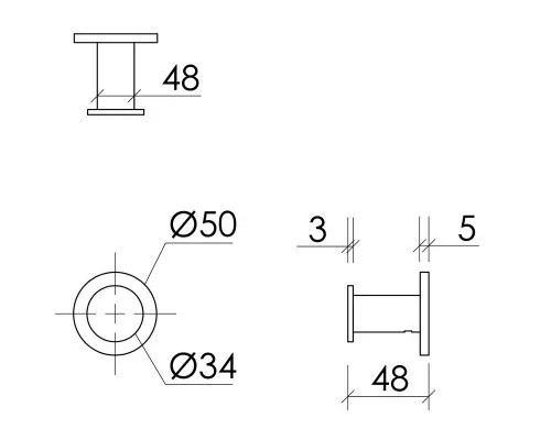 Крючок Sancos Base SC9025MB Черный матовый