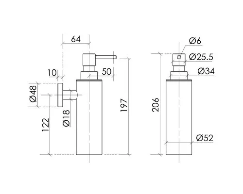 Дозатор для жидкого мыла Sancos Base SC9027CH Хром