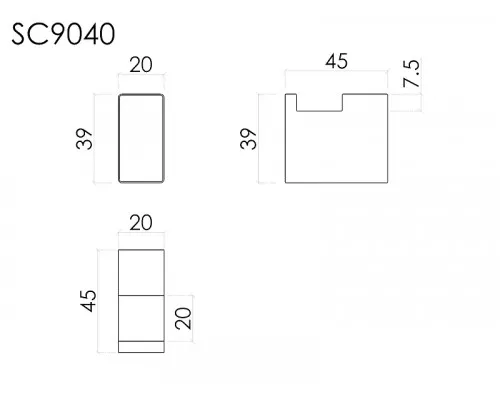 Крючок Sancos Апекс (Apex) SC9040BG цвет Брашированное золото