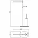 Купить Напольная стойка Timo Saona 13085/18 Черное золото в магазине сантехники Santeh-Crystal.ru