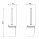 Приобрести Ершик для унитаза Timo Torne 43061/03 Черный в магазине сантехники Santeh-Crystal.ru