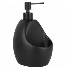 Дозатор для жидкого мыла WasserKRAFT K-8099BLACK с емкостью для губки Черный матовый