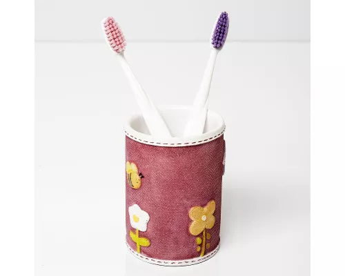 Приобрести Стакан для зубных щеток WasserKRAFT Ammer K-6428 Розовый матовый в магазине сантехники Santeh-Crystal.ru