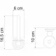 Купить Держатель запасного рулона WasserKRAFT Ammer K-7097 Хром матовый в магазине сантехники Santeh-Crystal.ru