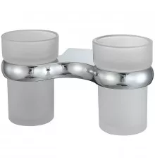 Стакан для зубных щеток WasserKRAFT Berkel K-6828D двойной Хром