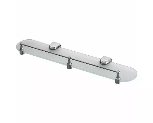 Заказать Стеклянная полка WasserKRAFT Berkel K-6844 Хром в магазине сантехники Santeh-Crystal.ru