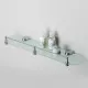 Заказать Стеклянная полка WasserKRAFT Berkel K-6844 Хром в магазине сантехники Santeh-Crystal.ru