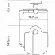 Заказать Держатель туалетной бумаги WasserKRAFT Diemel K-2225 крышкой Хром в магазине сантехники Santeh-Crystal.ru