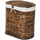 Купить Корзина для белья WasserKRAFT Dill WB-611-L с крышкой Темно-коричневая в магазине сантехники Santeh-Crystal.ru