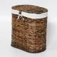 Купить Корзина для белья WasserKRAFT Dill WB-611-L с крышкой Темно-коричневая в магазине сантехники Santeh-Crystal.ru