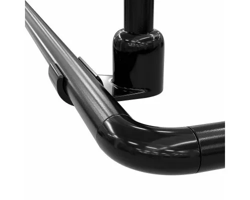 Купить Карниз для ванны WasserKRAFT Elbe 180x90 SC-729018 Черный в магазине сантехники Santeh-Crystal.ru