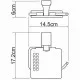 Купить Держатель туалетной бумаги WasserKRAFT Exter K-5225 с крышкой Светлая бронза в магазине сантехники Santeh-Crystal.ru