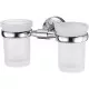 Купить Стакан для зубных щеток WasserKRAFT Isen K-4028D двойной Хром в магазине сантехники Santeh-Crystal.ru