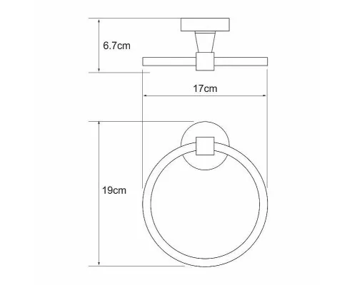 Приобрести Кольцо для полотенец WasserKRAFT Isen K-4060 Хром в магазине сантехники Santeh-Crystal.ru