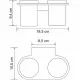 Купить Стакан для зубных щеток WasserKRAFT Kammel K-8328D двойной Хром в магазине сантехники Santeh-Crystal.ru