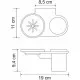 Купить Стакан для зубных щеток с мыльницей WasserKRAFT Kammel K-8326 Хром в магазине сантехники Santeh-Crystal.ru