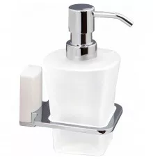 Дозатор для жидкого мыла WasserKRAFT Leine K-5099W Хром Белый