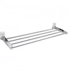 Полка для полотенец WasserKRAFT Leine K-5011W Хром Белая