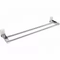 Полотенцедержатель WasserKRAFT Leine K-5040W двойной Хром Белый