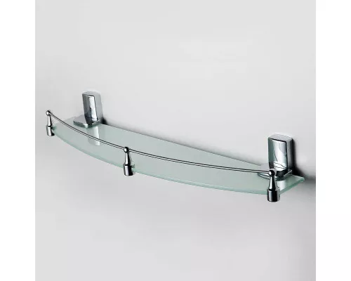 Заказать Стеклянная полка WasserKRAFT Leine K-5044 Хром в магазине сантехники Santeh-Crystal.ru