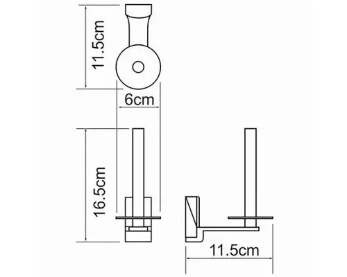 Купить Держатель запасного рулона WasserKRAFT Leine K-5097 Хром в магазине сантехники Santeh-Crystal.ru