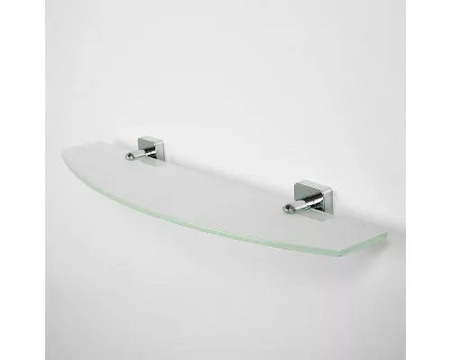 Купить Стеклянная полка WasserKRAFT Lippe K-6524 Хром в магазине сантехники Santeh-Crystal.ru