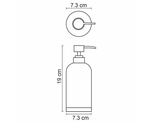 Купить Дозатор для жидкого мыла WasserKRAFT Mindel K-8899 Белый в магазине сантехники Santeh-Crystal.ru