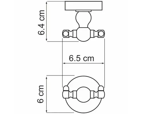 Купить Двойной крючок WasserKRAFT Nau K-7723D Хром в магазине сантехники Santeh-Crystal.ru