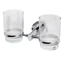 Стакан для зубных щеток WasserKRAFT Rhein K-6228D двойной Хром