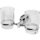 Заказать Стакан для зубных щеток WasserKRAFT Rhein K-6228D двойной Хром в магазине сантехники Santeh-Crystal.ru