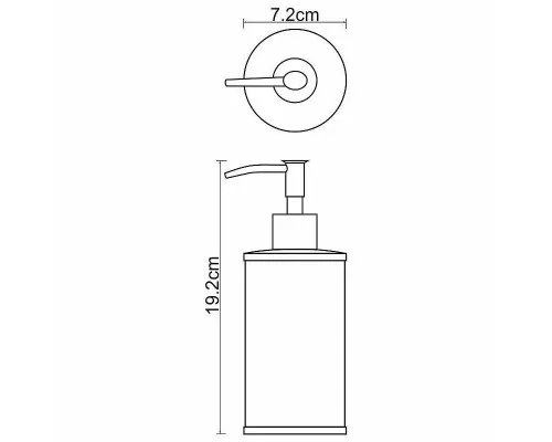 Купить Дозатор для жидкого мыла WasserKRAFT Rossel K-5799 Белый в магазине сантехники Santeh-Crystal.ru