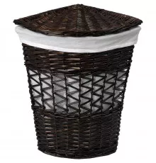 Корзина для белья WasserKRAFT Salm WB-270-M с крышкой Темно-коричневая