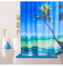 Штора для ванны Iddis Maldivian 180x200 Голубая