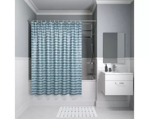 Купить Шторка для ванны Iddis Basic 200x180 B17P218i11 Голубая в магазине сантехники Santeh-Crystal.ru